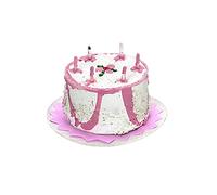 Melody Jane Dolls House Pink Birthday Cake Miniature Celebration Party Shop Accessory 1:12