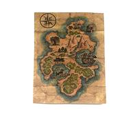 Melody Jane Dolls House Pirate Treasure Map Poster Miniature Décor Accessory 1:12 Scale