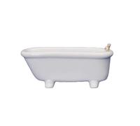 Melody Jane Dolls House Plain White Porcelain Bath Tub Miniature Bathroom Furniture
