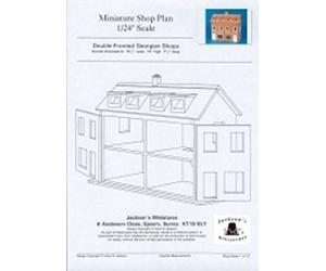 Melody Jane Dolls House Plans Build Your Own 1:24 Scale Georgian Double Fronted Shop