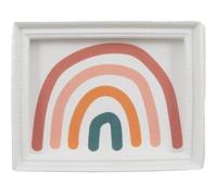 Melody Jane Dolls House Rainbow Print Picture Art White Frame Nursery Home Decor Accessory