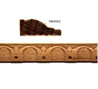 Melody Jane Dolls House Raised Royal Pattern Beech Wood Cornice Coving Wooden Moulding Trim