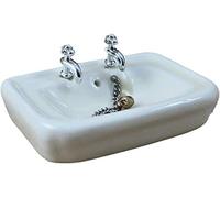 Melody Jane Dolls House Rectangular Porcelain Sink Basin Miniature 1:12 Bathroom Furniture