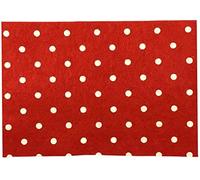 Melody Jane Dolls House Red with White Spots Rug Mat Miniature Flooring Accessory 1:12 Scale