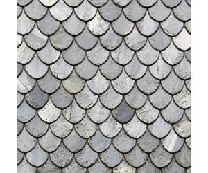 Melody Jane Dolls House Roof Tiles Shingles Fish Scale Slate Grey Miniature Roofing Sheet