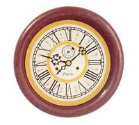 Melody Jane Dolls House Round Wooden Wall Clock Miniature 1:12 Scale Accessory Roman Numeral