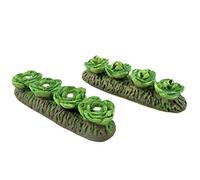 Melody Jane Dolls House Row of Cabbage & Cauliflower in Ground Vegetables Garden Accessory