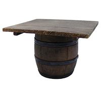 Melody Jane Dolls House Single Barrel Table Rustic Miniature Garden Pub Furniture 1:12