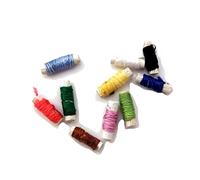 Melody Jane Dolls House Slim Cotton Reels Spools of Thread Sewing Room Accessory