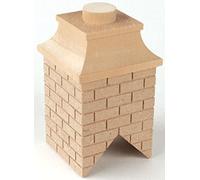 Melody Jane Dolls House Square Wooden Brick Chimney DIY Builders