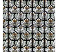 Melody Jane Dolls House Stained Glass Window Glazing Sheet 1:12 Scale Miniature Pattern 01