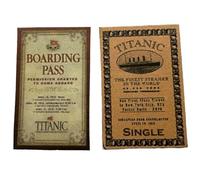 Melody Jane Dolls House Titanic Boarding Passes Ticket Replica Edwardian 1:12 Accessory