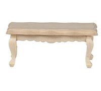 Melody Jane Dolls House Unfinished Scalloped Coffee Table Bare Wood Living Room Furniture