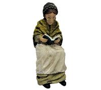 Melody Jane Dolls House Victorian Old Lady Sitting Reading People Resin Figure