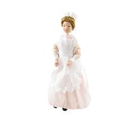 Melody Jane Dolls House Victorian Parlour Maid Woman Lady Servant in Pink Porcelain People