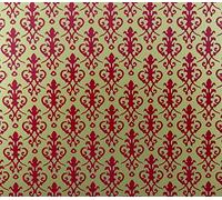 Melody Jane Dolls House Victorian Red on Gold Miniature Print 1:12 Scale Wallpaper