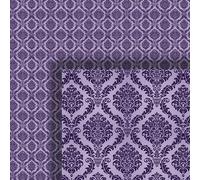 Melody Jane Dolls House Wallpaper Victorian Purple 1/2 inch 1:24 Scale Miniature Print 598
