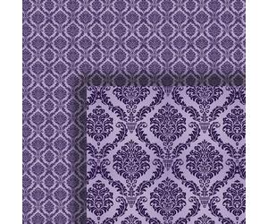 Melody Jane Dolls House Wallpaper Victorian Purple 1/2 inch 1:24 Scale Miniature Print 598