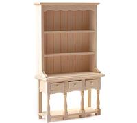 Melody Jane Dolls House Welsh Dresser Unfinished Bare Wood Kitchen Dining Room Furniture