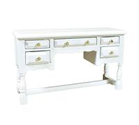 Melody Jane Dolls House White Dressing Table Miniature 1:12 Scale Wooden Bedroom Furniture