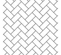Melody Jane Dolls House White Herringbone Metro Tiles Dark Grout Gloss Card Flooring 1:12