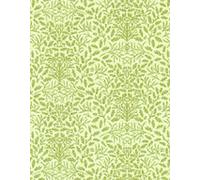 Melody Jane Dolls House William Morris Design Acorns Miniature Print 1:24 Wallpaper Green