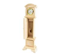 Melody Jane Dolls House Working Grandfather Clock Bare Wood Unfinished Hall Furniture