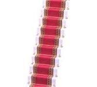 Melody Jane Dolls House Woven Stair Carpet Runner Deep Pink Miniature Flooring