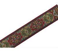 Melody Jane Dolls House Woven Stair Carpet Runner Red & Green 1:12 Flooring