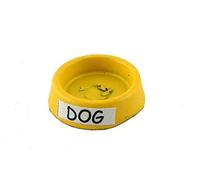 Melody Jane Dolls House Yellow Dog Food Dish Water Bowl Miniature 1:12 Scale Pet Accessory