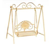 Melody Jane Dolls Houses Childs Swing Shabby Chic Garden Furniture Cream