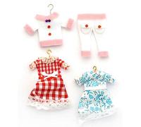 Melody Jane Dolls Houses Little Girls Clothes on Hangers Shop Nursery Accessory