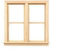 Melody Jane Houseworks, Ltd. Dolls House Miniature 1/2" Scale Traditional Side-By-Side Window