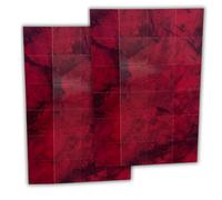Melody Jane Red Marble Effect Tiles Peel & Stick Sheet Floor or Wall Dolls House 1:12 Scale