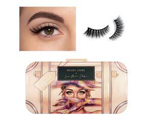 Melody Lashes Lisa-Marie Schiffner artificial eyelashes for an ultimate CAT eye look with incredibly glamorous finish Up to 15 reusable vegan and hand-knotted (Confidence)