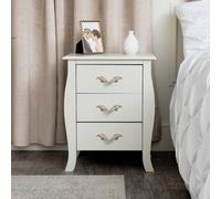 Melody Maison 3 Drawer Bedside Table - Elizabeth Ivory Range