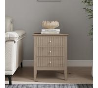 Melody Maison 3 Drawer Bedside Table - Hales Pale Wood Range