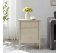 Melody Maison 3 Drawer Bedside Table - Hales Taupe Range