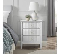 Melody Maison 3 Drawer Bedside Table - Hales White Range