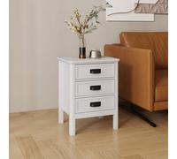 Melody Maison 3 Drawer Bedside Table - Lawrence Ivory Range