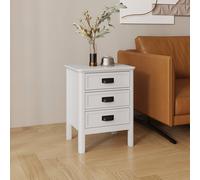 Melody Maison 3 Drawer Bedside Table - Lawrence Ivory Range Melody Maison Ivory