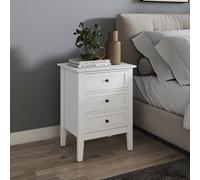 Melody Maison 3 Drawer Bedside Table - Rowley White Range