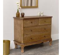 Melody Maison 4 Drawer Dark Wood Chest Of Drawers - Ashwell Range
