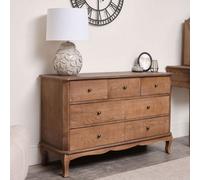 Melody Maison 7 Drawer Dark Wood Chest Of Drawers - Ashwell Range