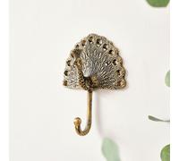 Melody Maison Antique Brass Gold Peacock Wall Hook Melody Maison Gold