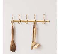 Melody Maison Antique Gold Metal Wall Hook Rail - 49Cm