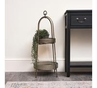 Melody Maison Antique Gold Two Tier Freestanding Shelf