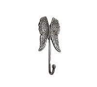 Melody Maison Antique Silver Angel Wings Wall Hook in Metallic Silver Melody Maison Metallic Silver