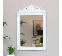 Melody Maison Antique White Wall Mirror 36cm x 55cm