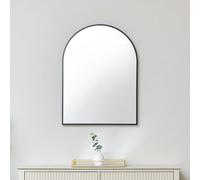 Melody Maison Black Arched Wall Mirror 80cm X 60cm | Size: 80 cm X 60 cm Melody Maison Black 80 cm X 60 cm